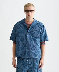 Scotch & Soda Men's Chambray Printed Shirt