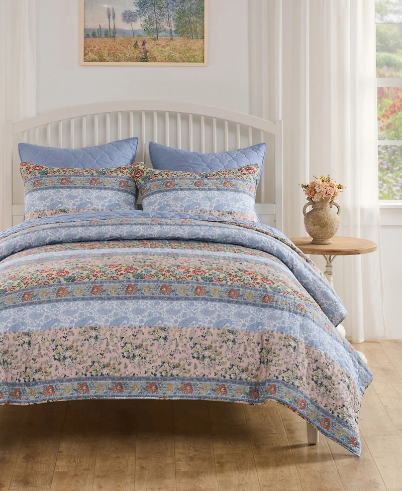 Greenland Home Fashions Kressida Modern Floral 2-Pc. Quilt Set, Twin/Twin Xl