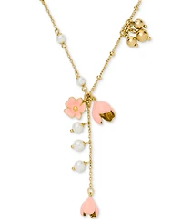 kate spade new york Golden Bloom Glass & Cubic Zirconia Y-Necklace