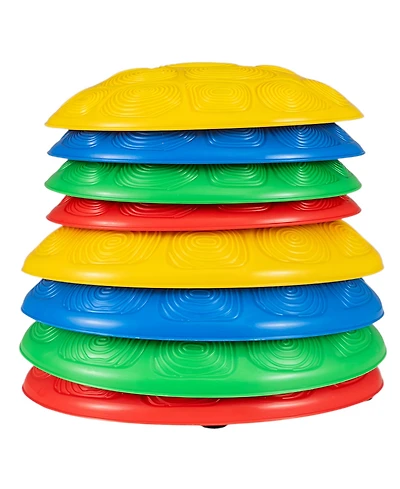 Slickblue Stepping Stones for Kids 8 Pcs Non-Slip Toddler Stepping Stones Balance Sensory Toys