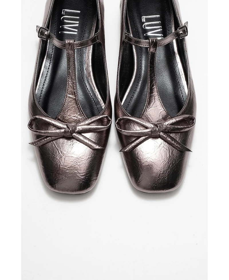 Prologue Shoes Women's Lorena T Strap Ballet Flat