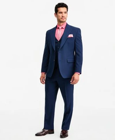Tayion Collection Mens Classic Fit Navy Suit Separates
