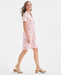 Style & Co Women's Printed Polo Dress, Macy's Exclusive