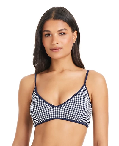 Sanctuary Women's Check Me Out Scoop Neck Bikini Top
