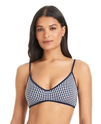 Sanctuary Women's Check Me Out Scoop Neck Bikini Top