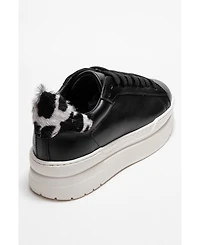 Forever & Always Shoes Women's Anabel Leather Platform Sneakers