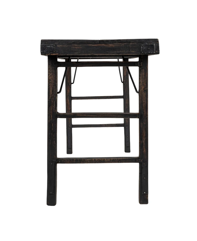 Storied Home 66" Wood Long Folding Table