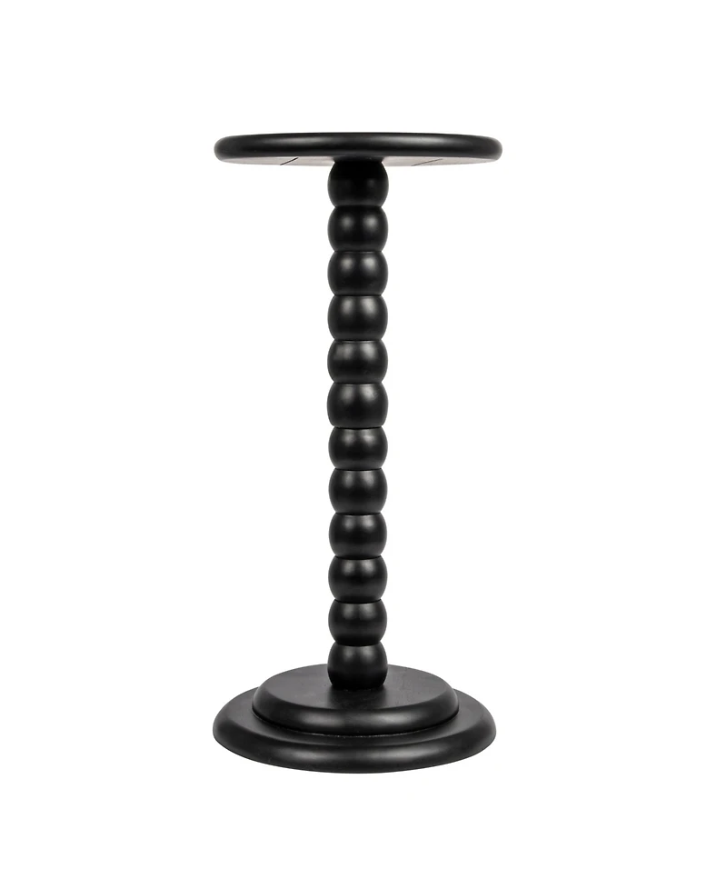 Storied Home 12" Wood Stacked Pedestal Cocktail Side Table