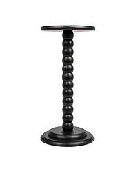 Storied Home 12" Wood Stacked Pedestal Cocktail Side Table