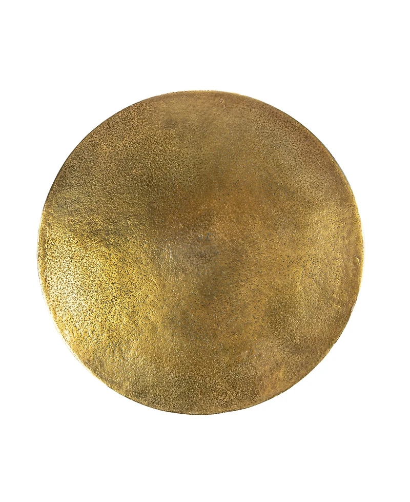 Storied Home 15" Metal Round Nautical Accent Table