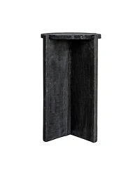 Storied Home 13" Paulownia Wood Round Accent Table