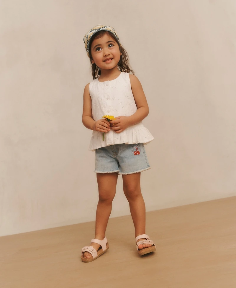 abercrombie kids Toddler Girls' Button Peplum Tank Top
