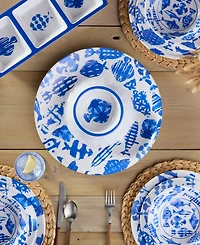 Certified International Fish Tale Chip-and-Dip, Relish Tray, and Platter, 3-Pc. Set