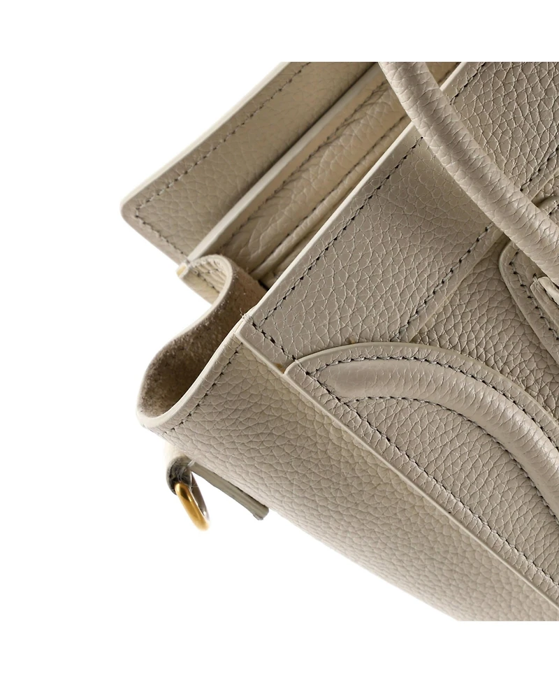 Pre-Owned Celine Nano Luggage Bag Grainy Leather