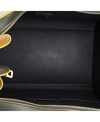 Pre-Owned Celine Small Bicolor Trapeze Bag Leather