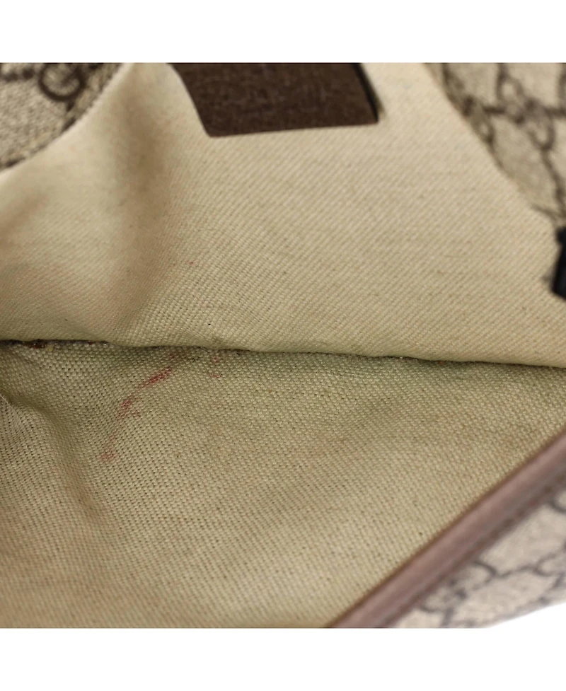 Pre-Owned Gucci Neo Vintage Flap Belt Bag Gg Coated Canvas