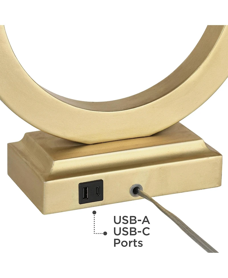 360 Lighting Lauren Modern Table Lamps Set of 2 with Risers 28 1/2" Tall Usb Charging Port Rectangular Shade for Bedroom Living Room