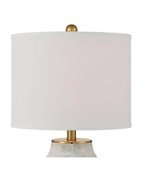 360 Lighting Holly 24 3/4" High Modern 3-Way Table Lamps Set of 2 Finish Ceramic Shade Living Room Bedroom Bedside