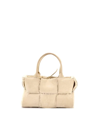 Pre-Owned Bottega Veneta Small Arco Tote Suede and Shearling