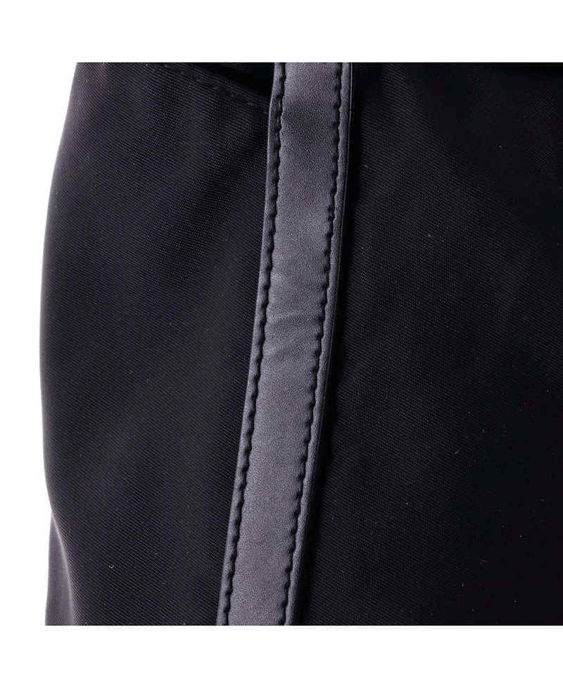 Pre-Owned Prada Large Double Buckle Flap Messenger Bag Tessuto