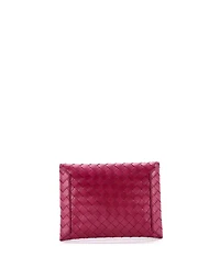 Pre-Owned Bottega Veneta Flat Flap Pouch Intrecciato Nappa