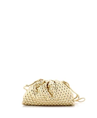 Pre-Owned Bottega Veneta Mini The Pouch Bubble Wrap Textured Leather