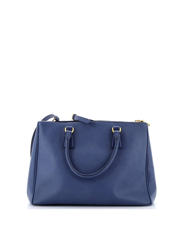 Pre-Owned Prada Medium Double Zip Lux Tote Saffiano Leather