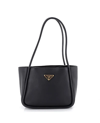 Pre-Owned Prada Mini Tote Bag Soft Grain Leather