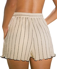 Cupshe Women's Running Late Striped Shorts