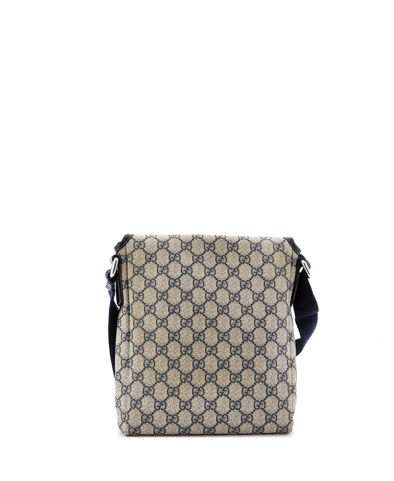 Pre-Owned Gucci Small Flap Messenger Gg Coated Canvas