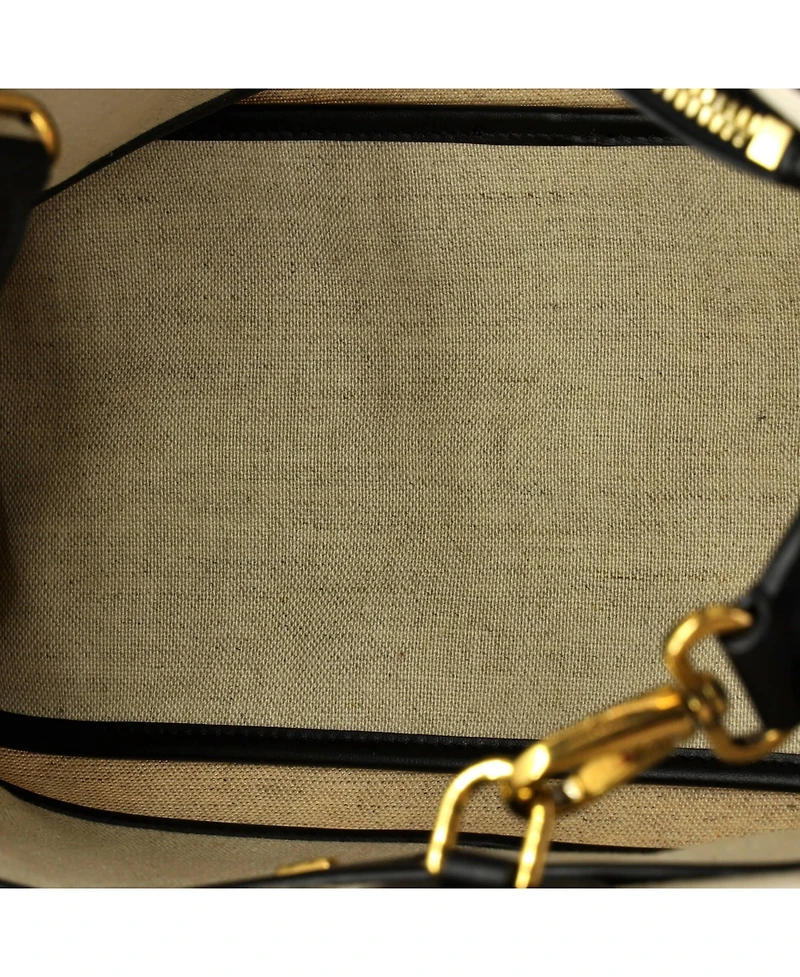 Pre-Owned Salvatore Ferragamo Small Studio Soft Satchel Canvas