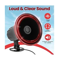 Pyle All-Weather Mono Trumpet Horn Speaker