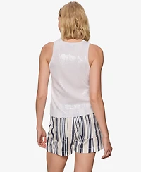Sanctuary Women's Summer Shine Sequin Crewneck T-Shirt