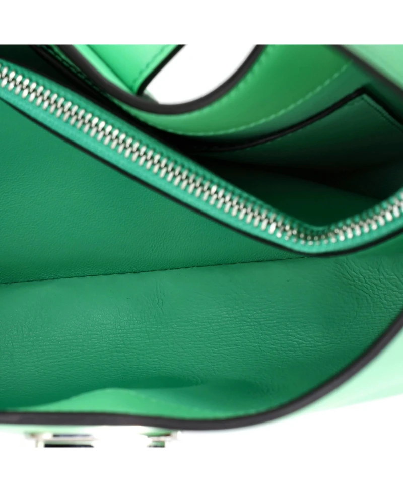 Pre-Owned Salvatore Ferragamo East West Trifolio Shoulder Bag Leather