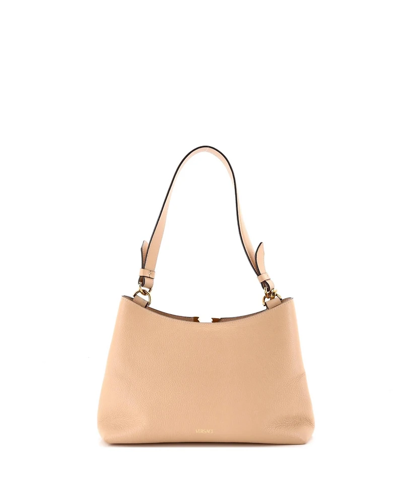 Pre-Owned Versace Small Virtus Hobo Leather