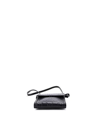 Pre-Owned Gucci Small Flap Crossbody Bag Gg Embossed Perforated Leather