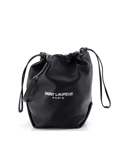 Pre-Owned Saint Laurent Large Teddy Bucket Bag Leather