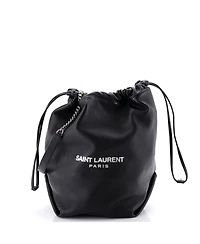Pre-Owned Saint Laurent Large Teddy Bucket Bag Leather