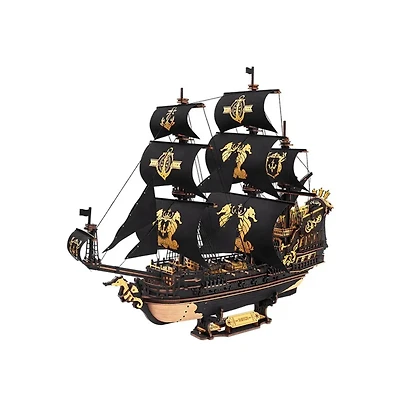 Flash Popup 3D Puzzle Pirate Ship Seahorse 603pcs Diy