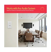 Pyle Dual-Channel Passive Volume Controller for Home Audio with Easy Connectivity, Compatible with All Speakers and Devices