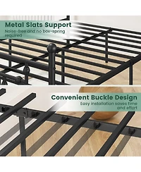 Gouun Metal Bed Frame with Headboard