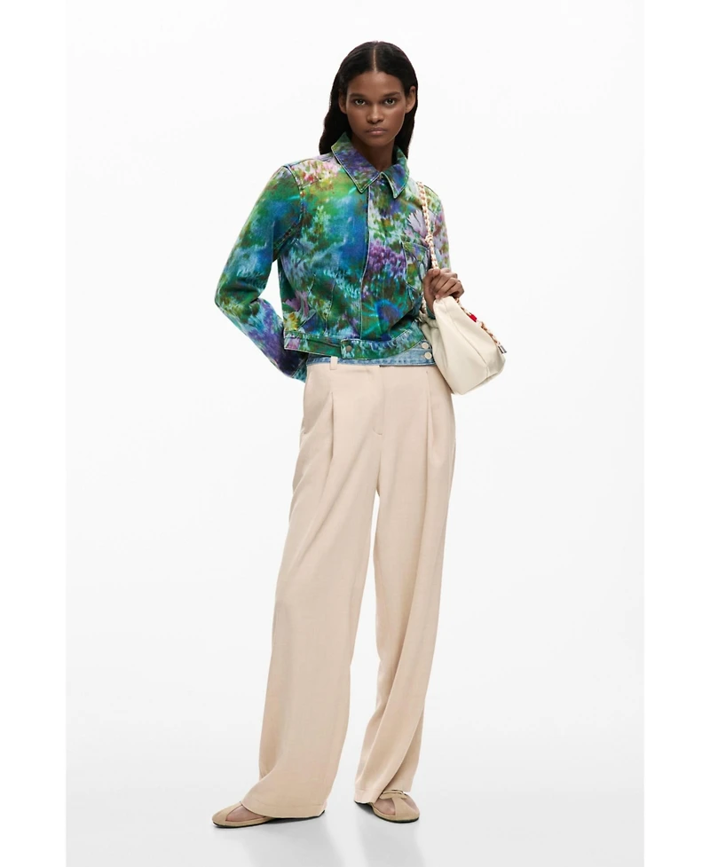 Desigual Women's Denim jacket wild garden