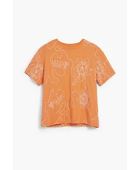 Desigual Women's Embroidered Flowers T-shirt