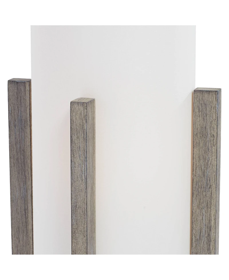 Possini Euro Design Arrista Modern 63" Tall Standing Floor Lamp Cylinder Foot Switch Wood Wash Finish Living Room Bedroom