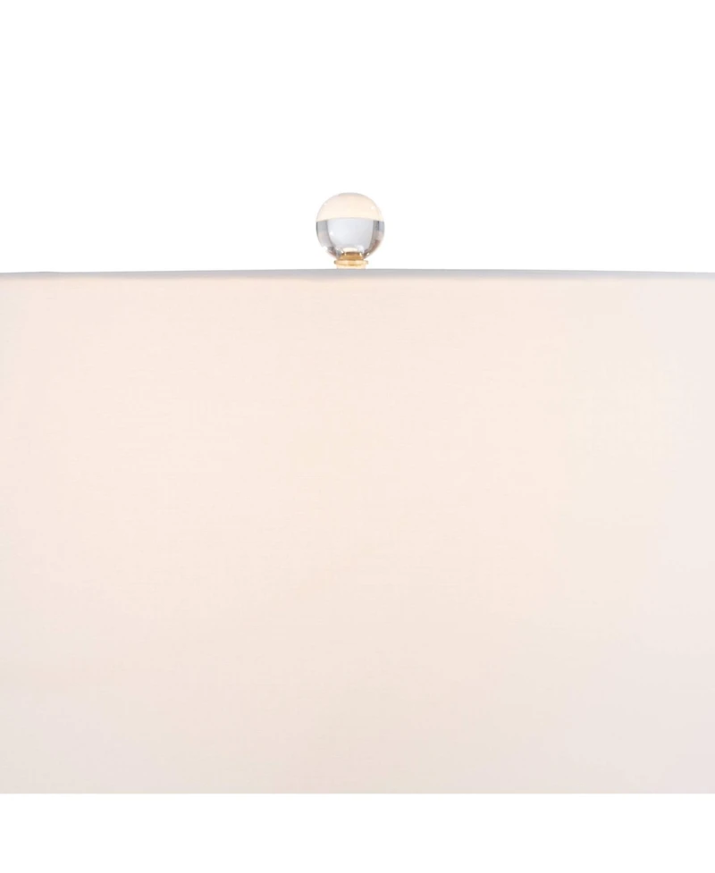 Vienna Full Spectrum Alfred 30 1/2"H Soft Brass and Crystal Column Table Lamp with Dimmer