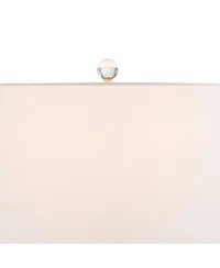 Vienna Full Spectrum Alfred 30 1/2"H Soft Brass and Crystal Column Table Lamp with Dimmer