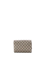 Pre-Owned Gucci Small Dionysus Chain Wallet Gg Coated Canvas