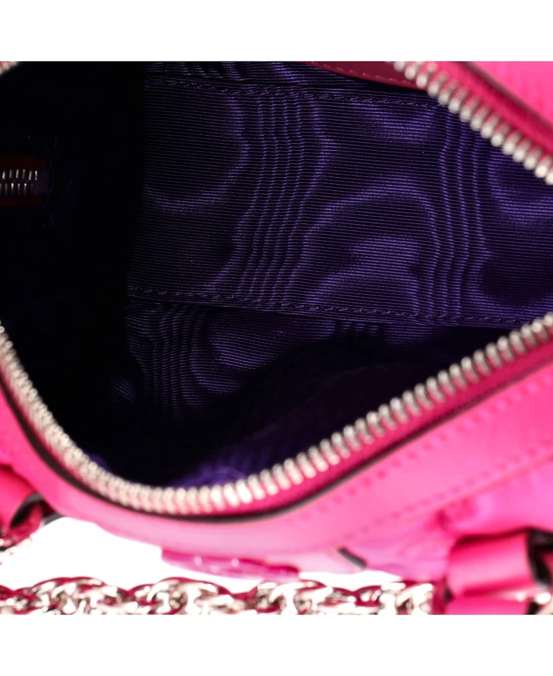 Pre-Owned Gucci Mini Ophidia Convertible Boston Top Handle Bag Gg Matelasse Nylon with Leather