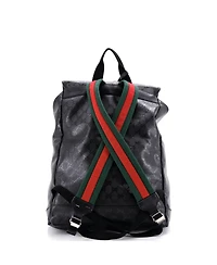 Pre-Owned Gucci Large Buckle Backpack Gg Imprime