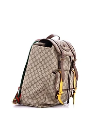 Pre-Owned Gucci Large Courrier Soft Backpack Gg Coated Canvas
